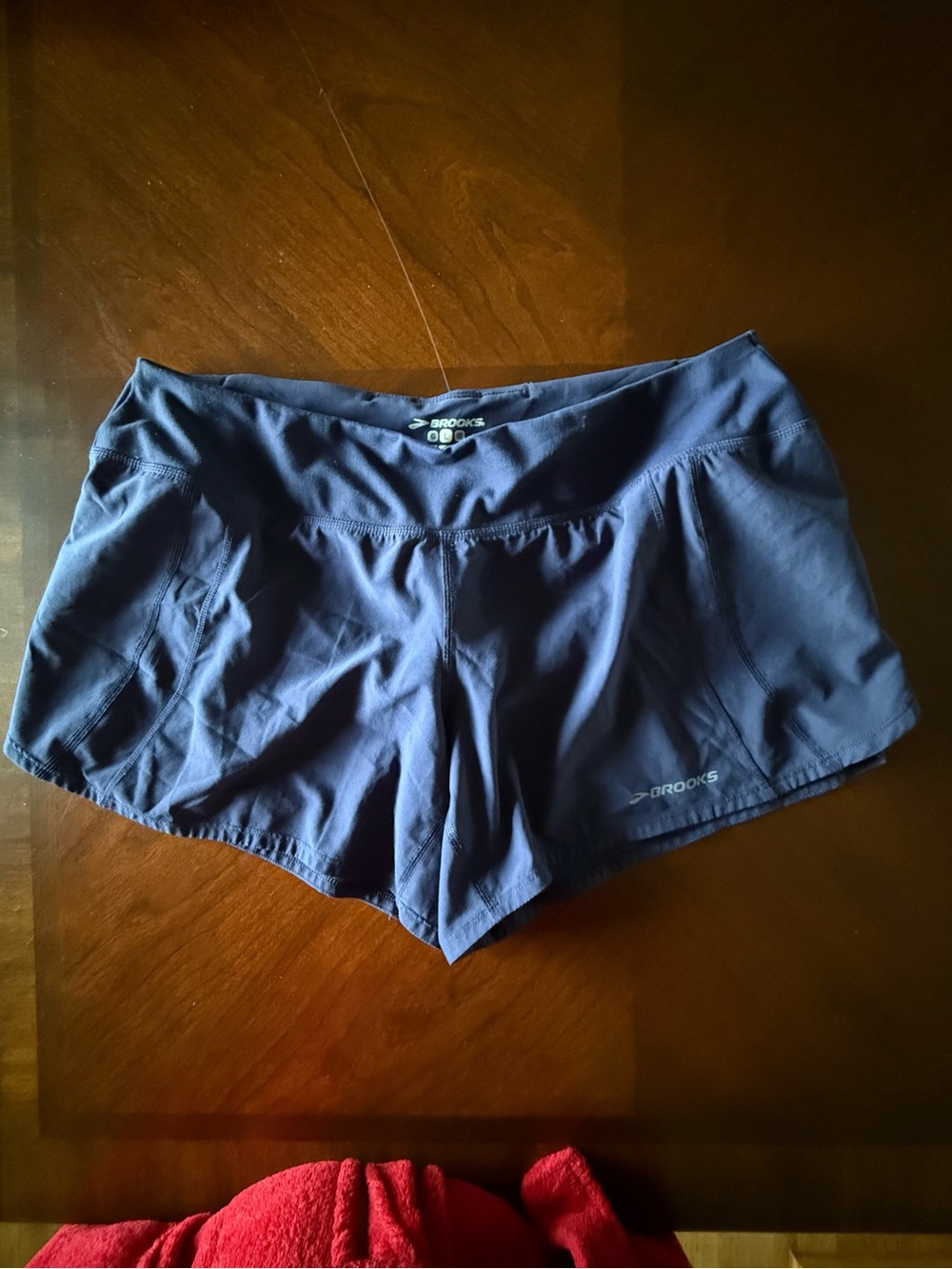 Brooks Women's Athletic Running Shorts - Navy Blue - Size Large